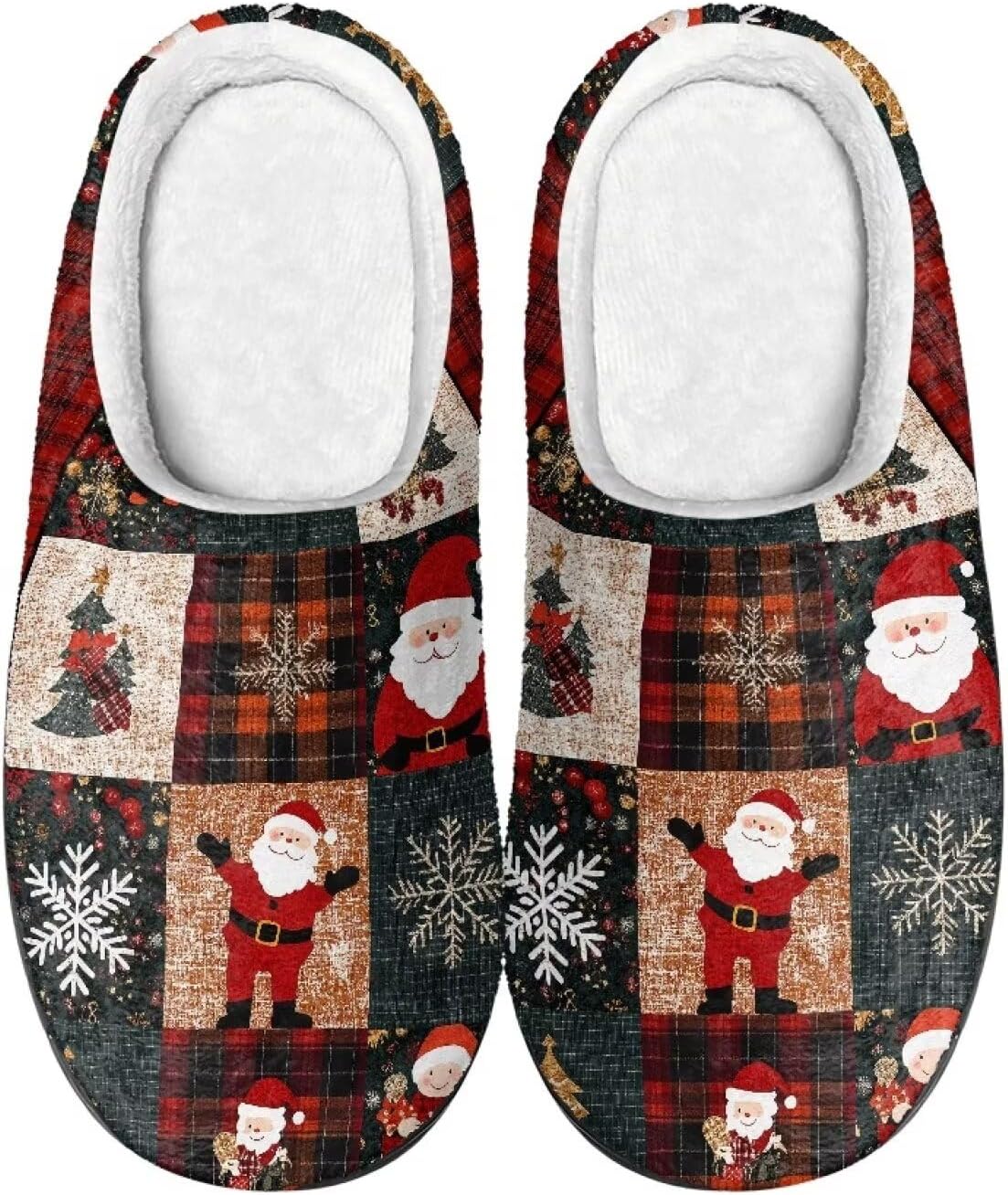 

Милые мультяшные фланелевые тапочки Howilath унисекс, теплые и дышащие хлопковые тапочки с противоскользящей подошвой, красный