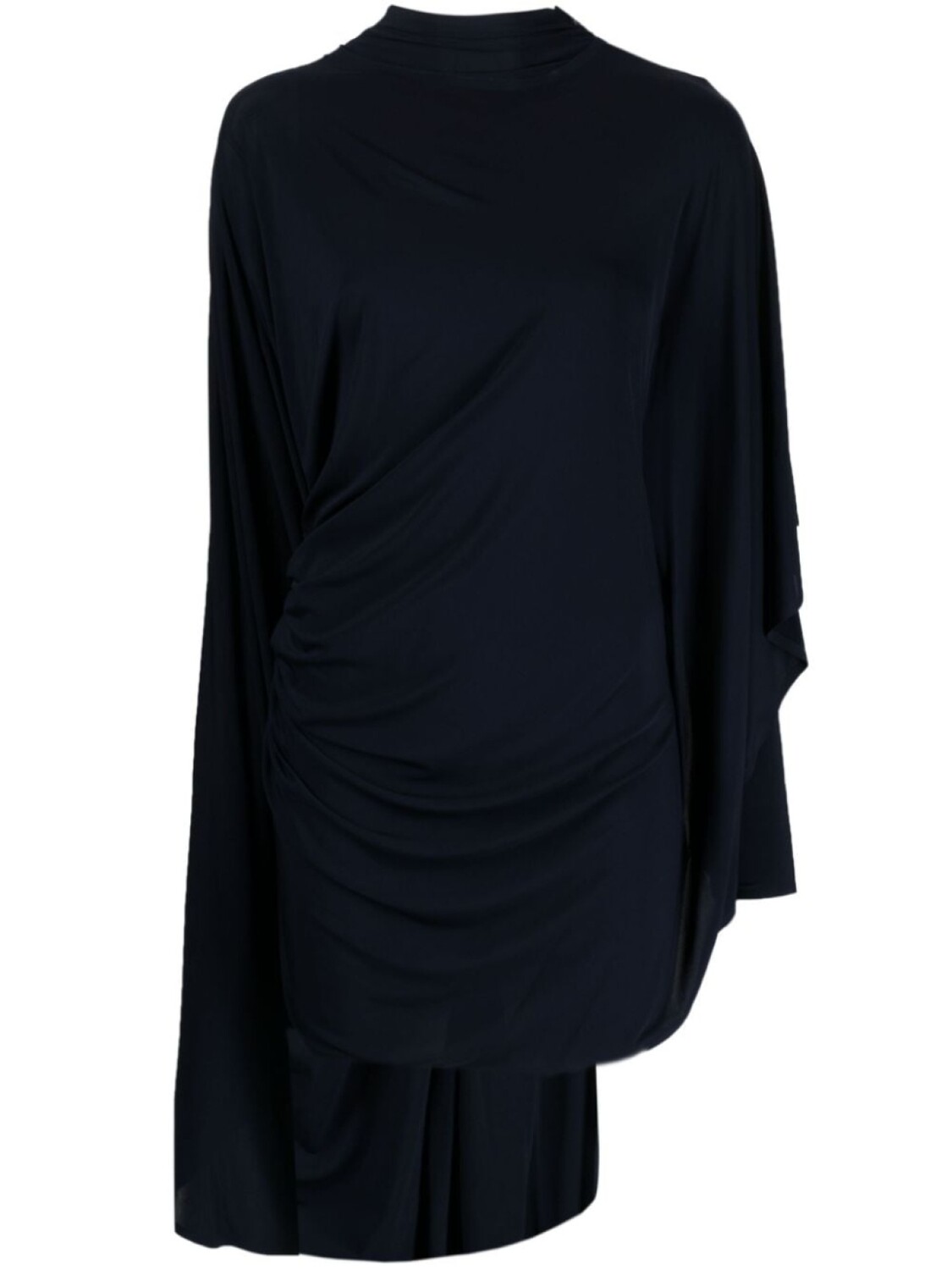 

Платье мини с драпировкой Alaïa, синий