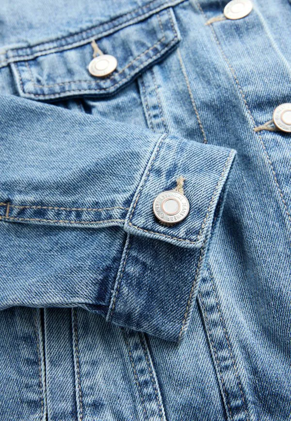 Классическая джинсовая куртка в стиле вестерн Next, Mid Blue Denim — фото 3