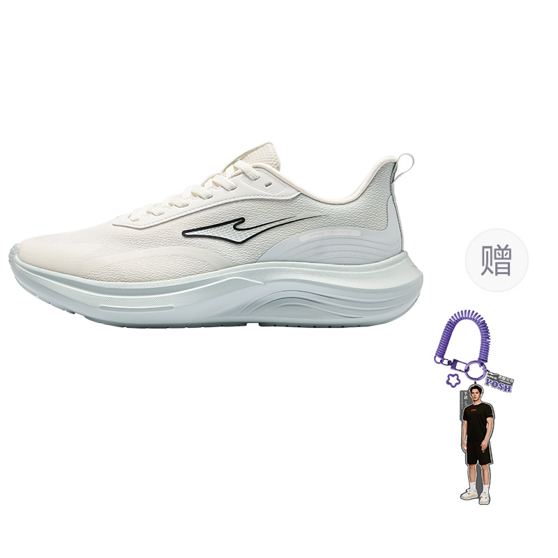 

Erke Кроссовки для бега Yunyi Cushioning Breathable Rebound Low Top, мужские, белые, светло-серые, зеленые