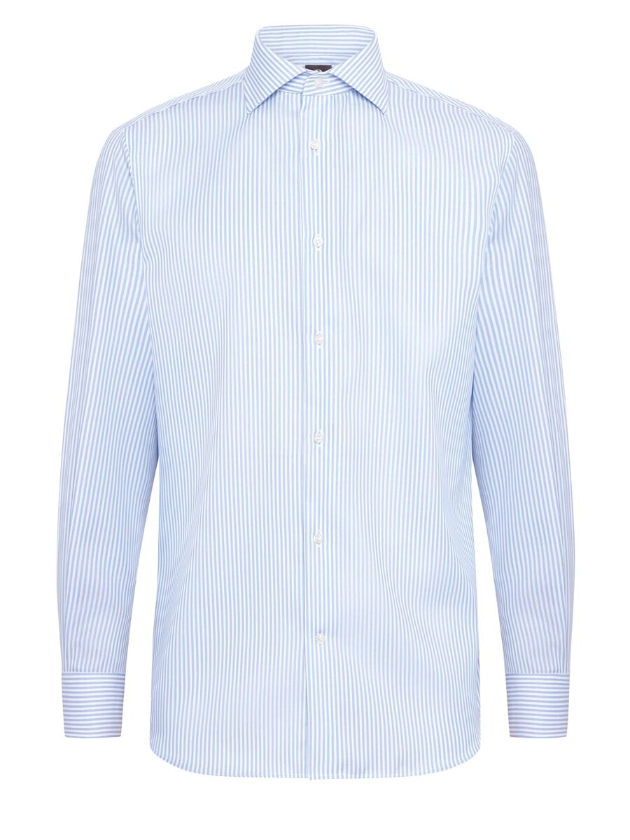 

Повседневная рубашка Boggi Milano Regular fit Button Up Shirt, светло-синий