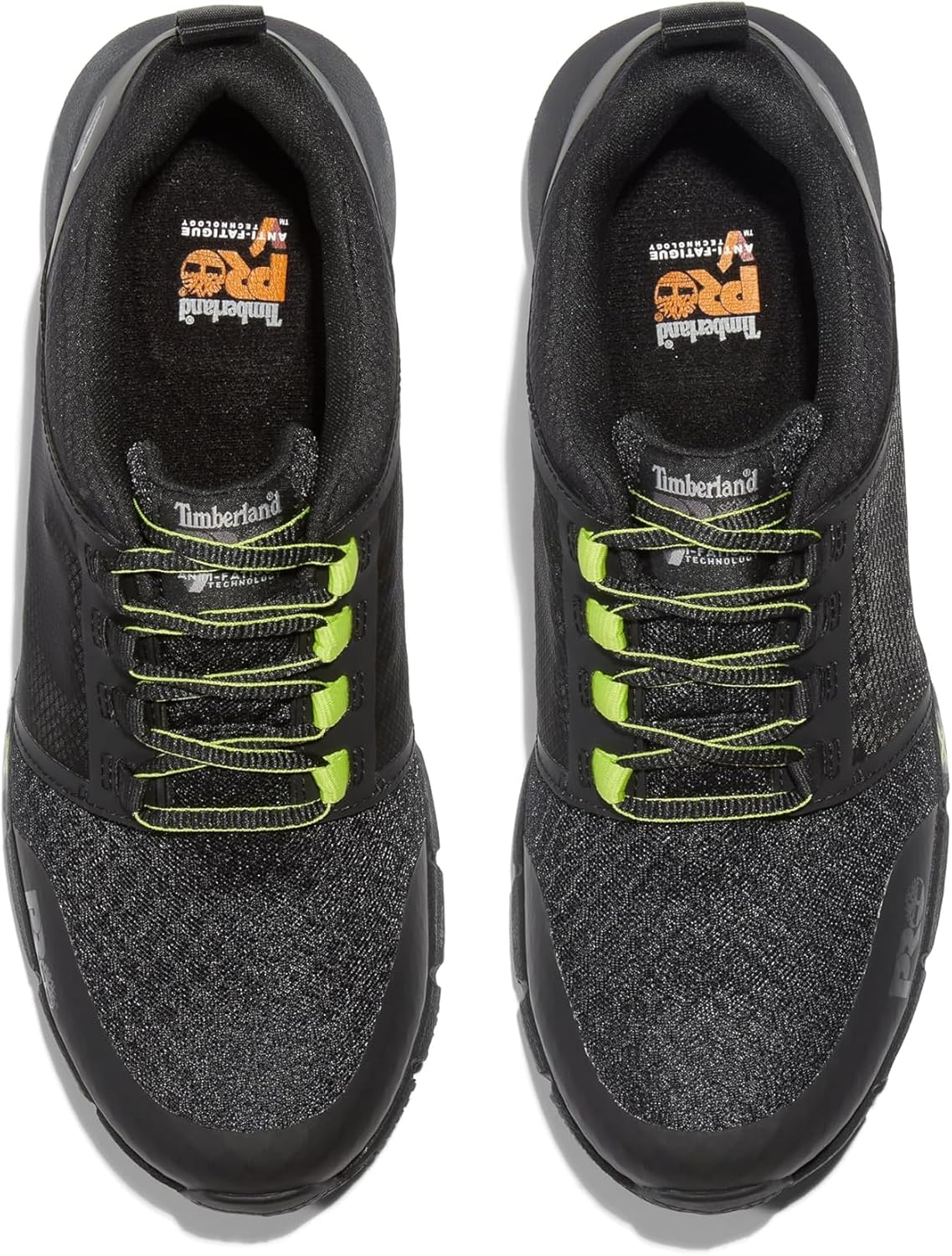 Timberland PRO мужские защитные туфли Powertrain Alloy Toe, Black/Hi-Viz — фото 2