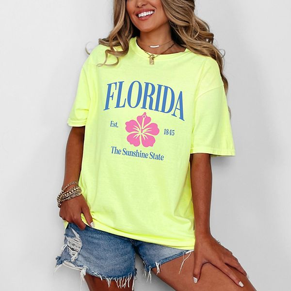 

Футболка Florida the sunshine state garment dyed Simply Sage Market, Lemon, Зеленый, Футболка Florida the sunshine state garment dyed Simply Sage Market, Lemon