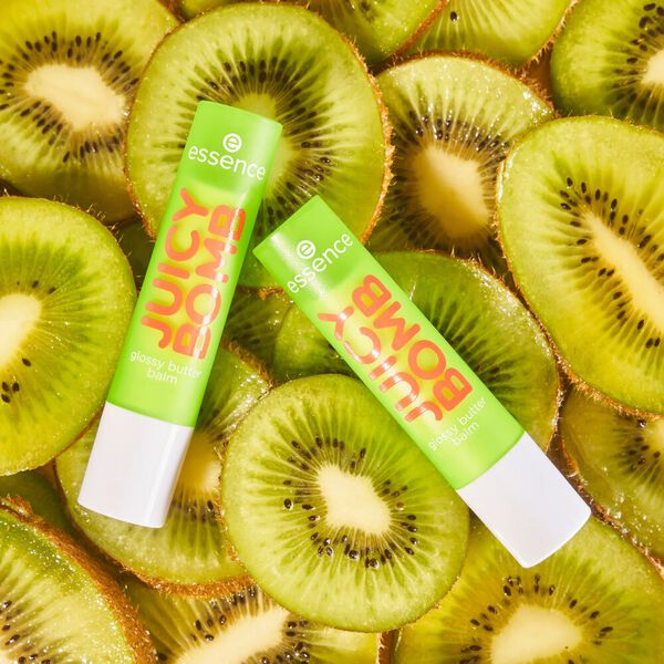 Бальзам для губ 04 Киви для моего сердца, 2,5 г Essence Juicy bomb glossy butter balm, цвет kiwi to my heart — фото 4