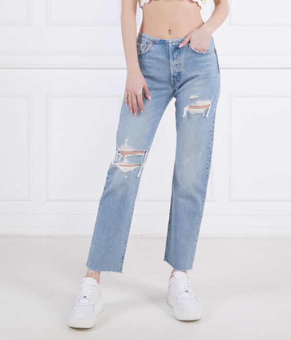 Джинсы 501 мини талия Straight fit Levi'S, синий — фото 3