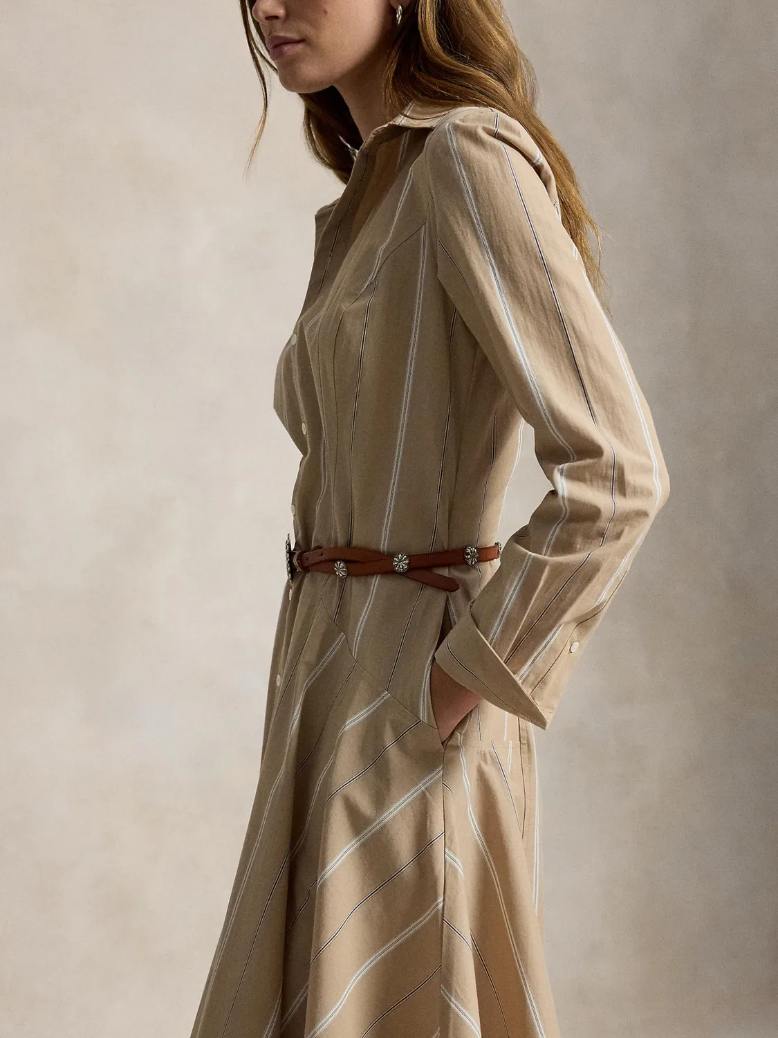 Платье-рубашка Polo Ralph Lauren, Beige — фото 3