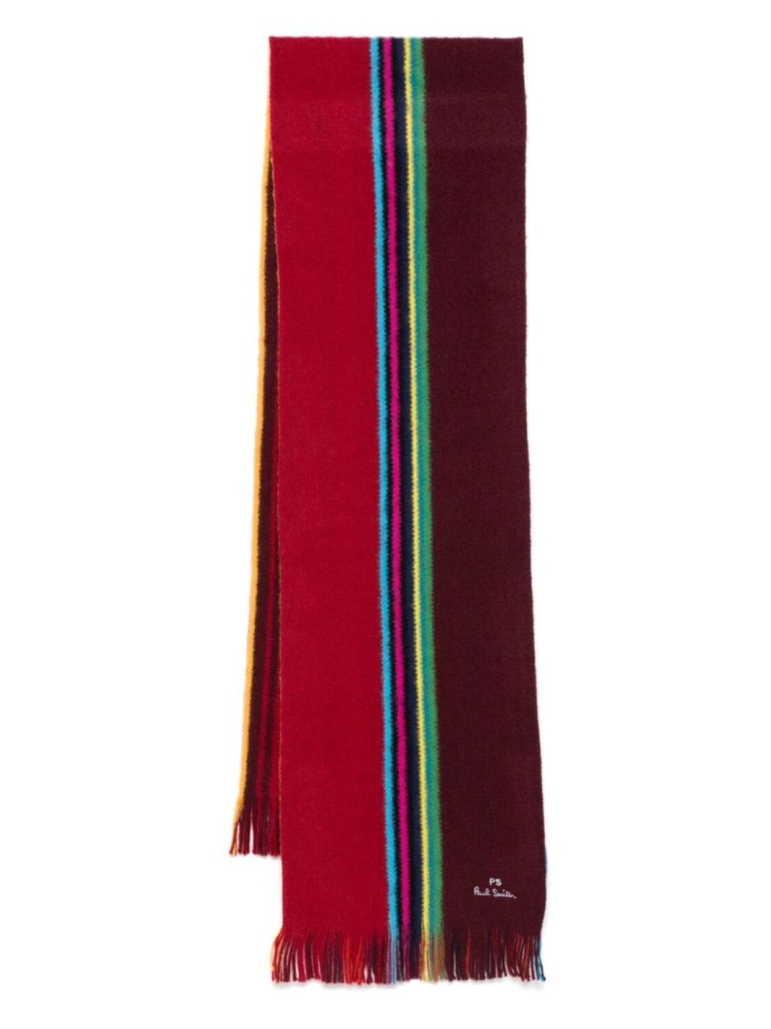 

Двусторонний шарф PS Paul Smith Sports-Stripe, красный