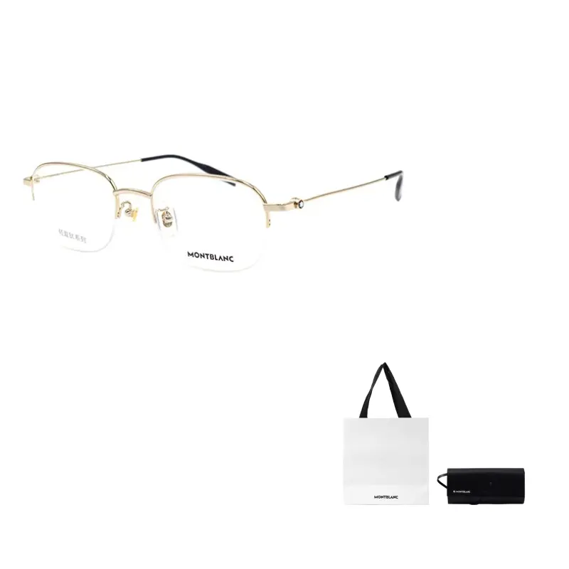 

Титановая оправа для очков мужская MONTBLANC, золотой