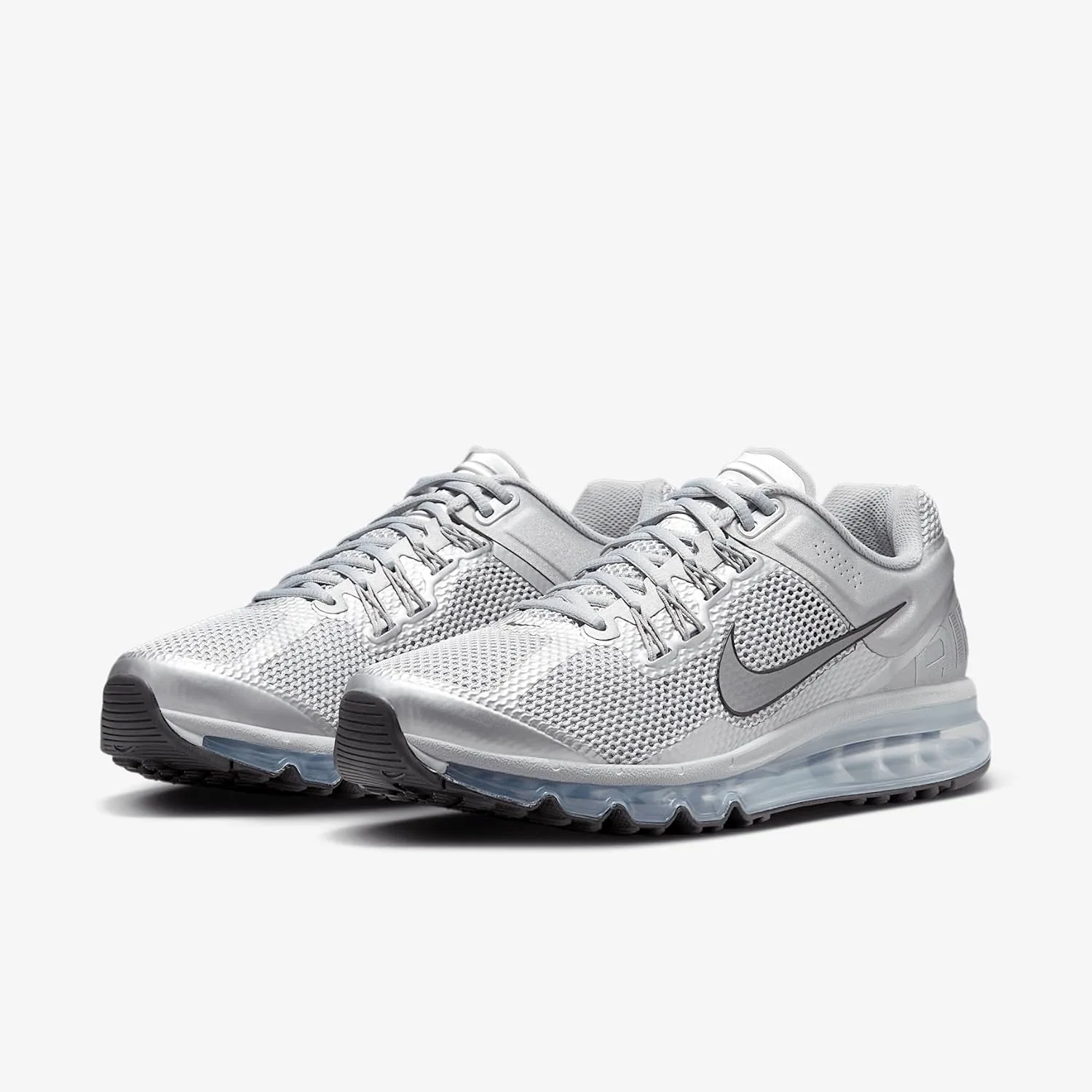 Мужские кроссовки Nike Air Max 2013, металлик серебристый/черный/серебристый — фото 3