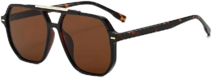 

Женские солнцезащитные очки, стильные, для уличной фотографии, современные, модные, с большой оправой, в стиле хип-хоп, с эффектом пружинистости UUPTTPL, C4-leopard-brown