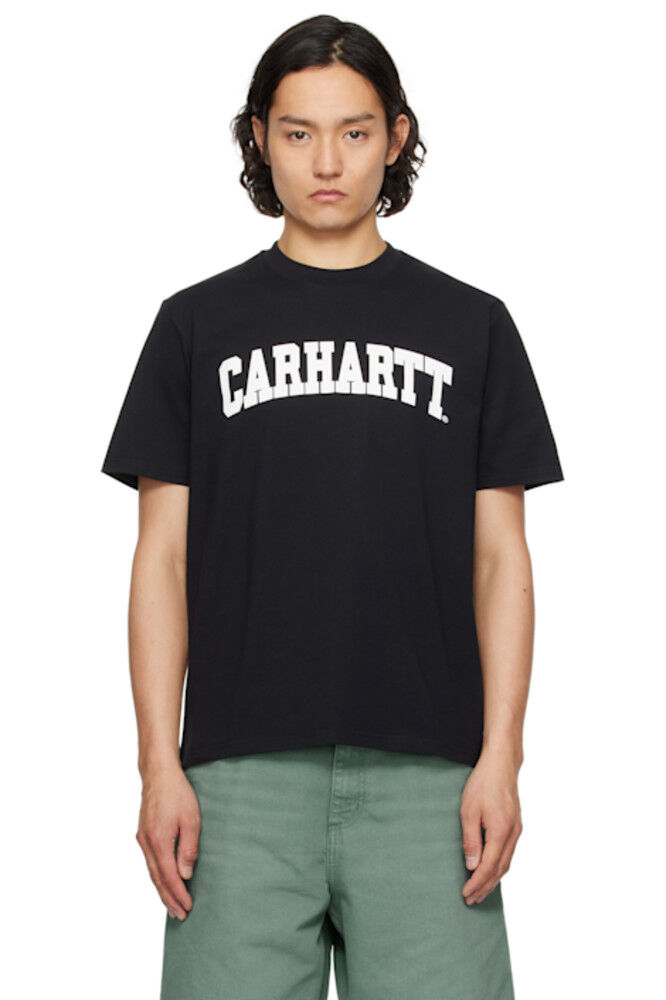 

Черная футболка университета среднего веса Carhartt Work In Progress