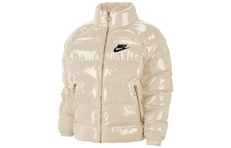 

Зимняя женская куртка-пуховик цвета экрю Nike, Ecru