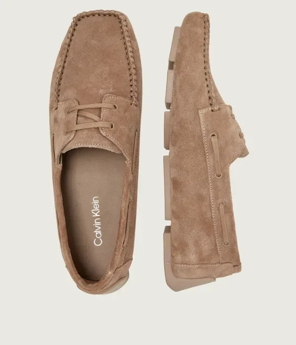 Мокасины водителя Calvin Klein, бежевый — фото 4
