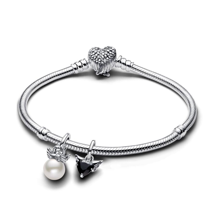 

Подарочный набор Pandora Cupid Wings Charm Bracelet Set, стерлинговое серебро