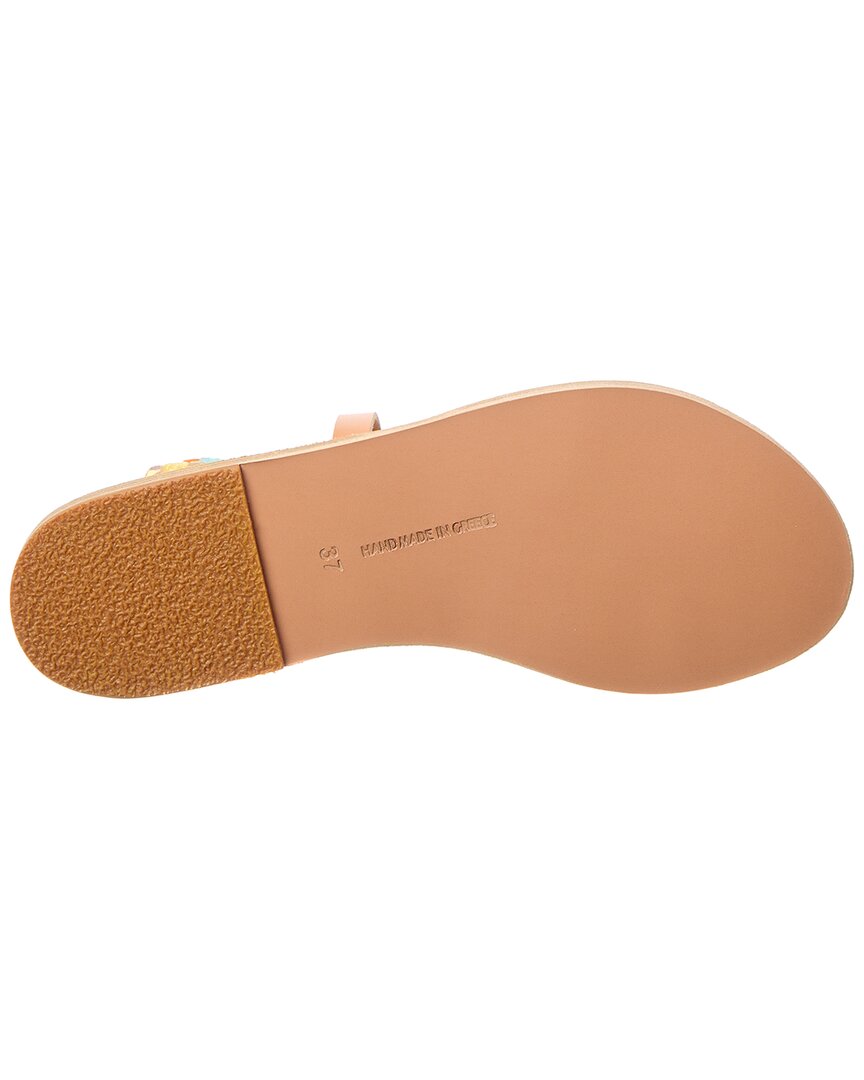 Древнегреческие сандалии Smirni Кожаные сандалии Ancient Greek Sandals, бежевый — фото 4