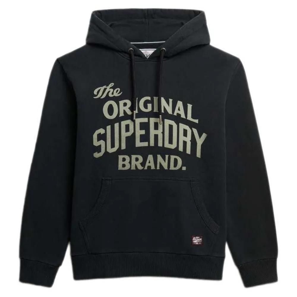 

Худи Superdry Heritage Brand Relaxed Fit, черный