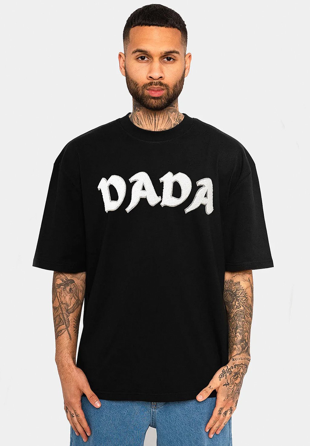 

Футболка с принтом OVERSIZED DADA, черный
