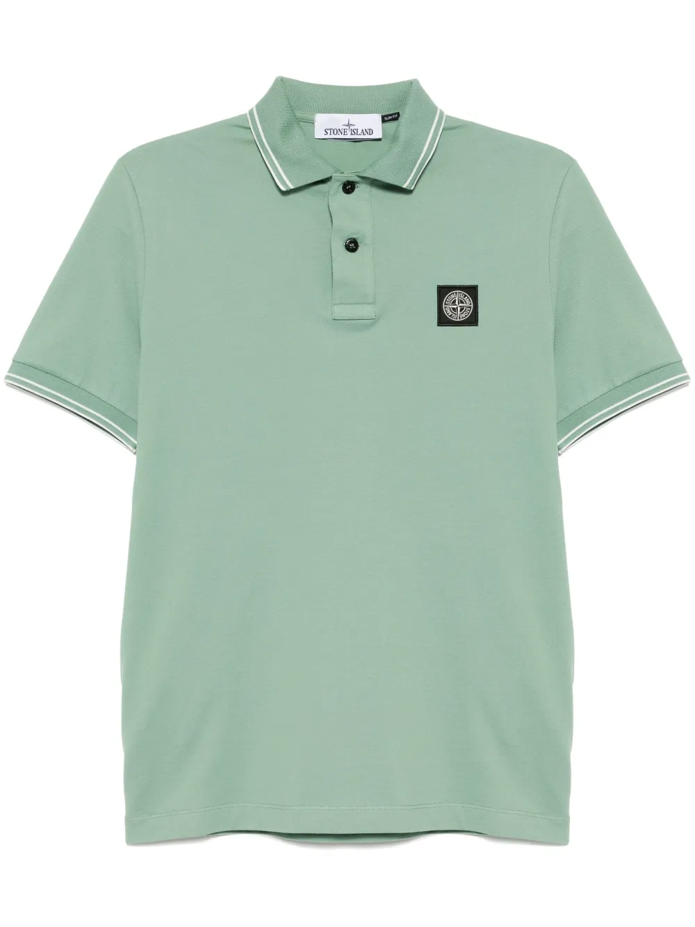 

Рубашка поло с нашивкой-логотипом Stone Island, зеленый