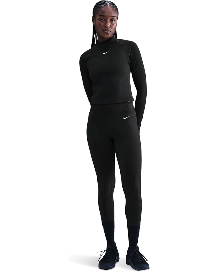 

Женские леггинсы Nike Pro Dri-Fit Warm Sculpt High-Rise Grid Graphic, Black/White