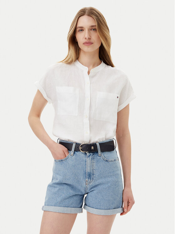 

Рубашка обычного кроя WW0WW44715 Tommy Hilfiger, белый