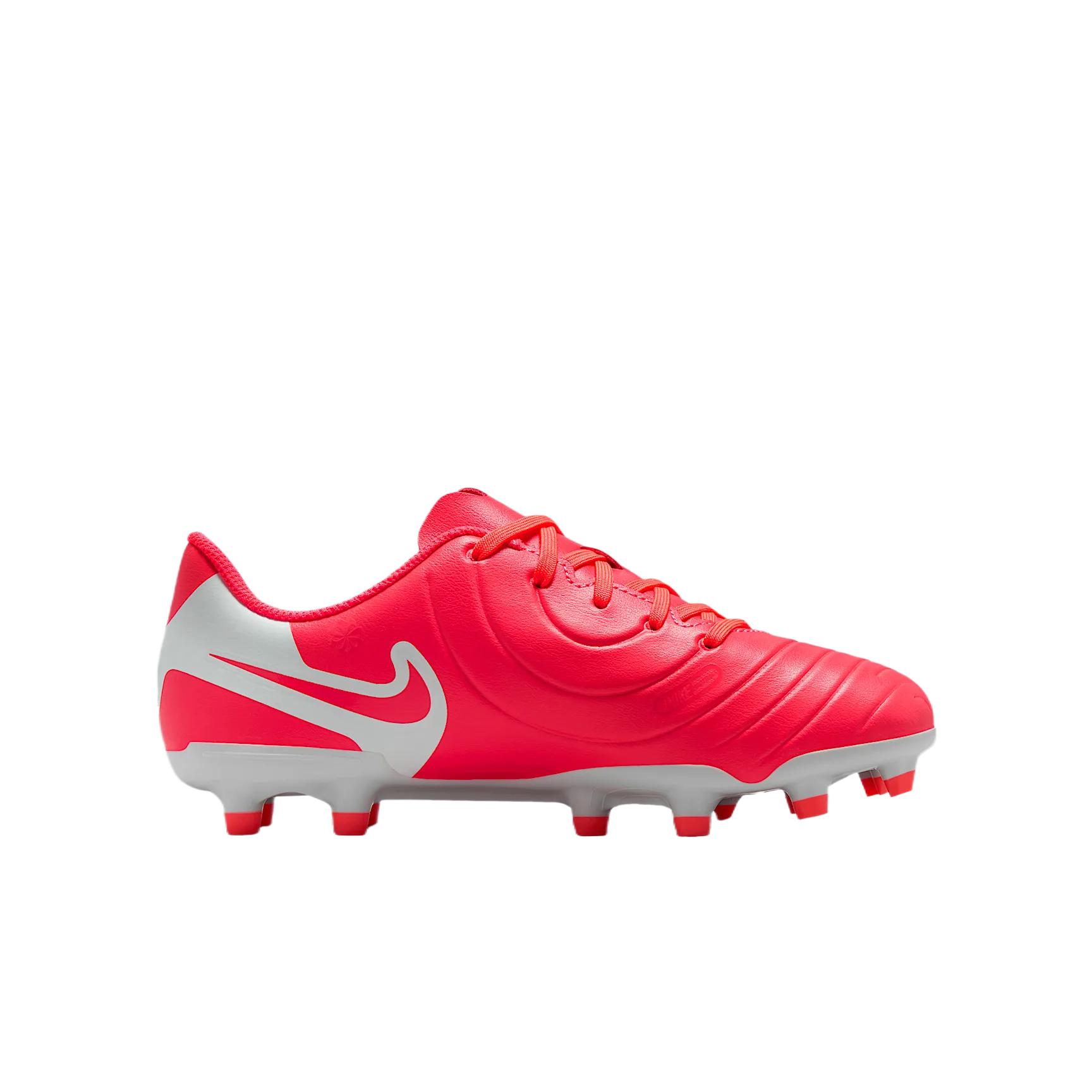 Nike Tiempo Legend 10 Club детские футбольные бутсы red white kids — фото 2