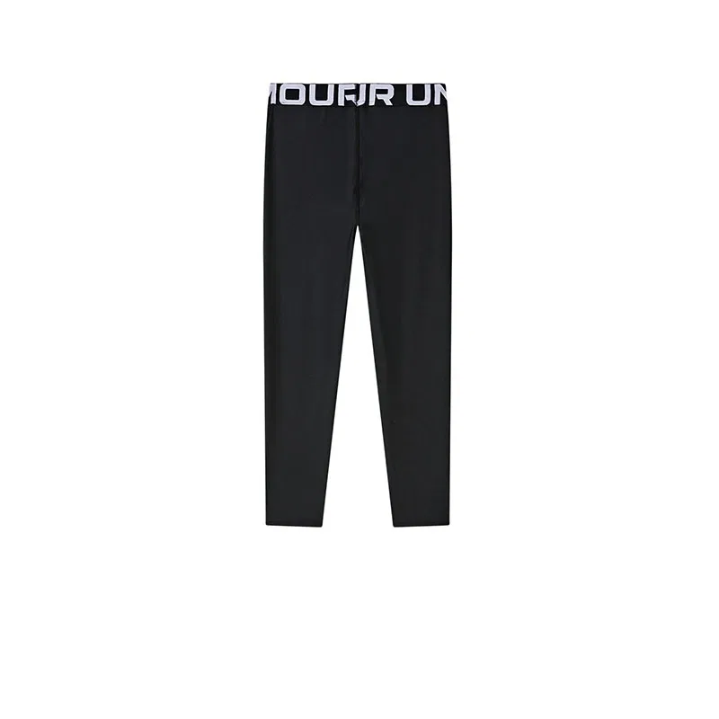 Леггинсы HeatGear детские Under Armour Black/White — фото 3