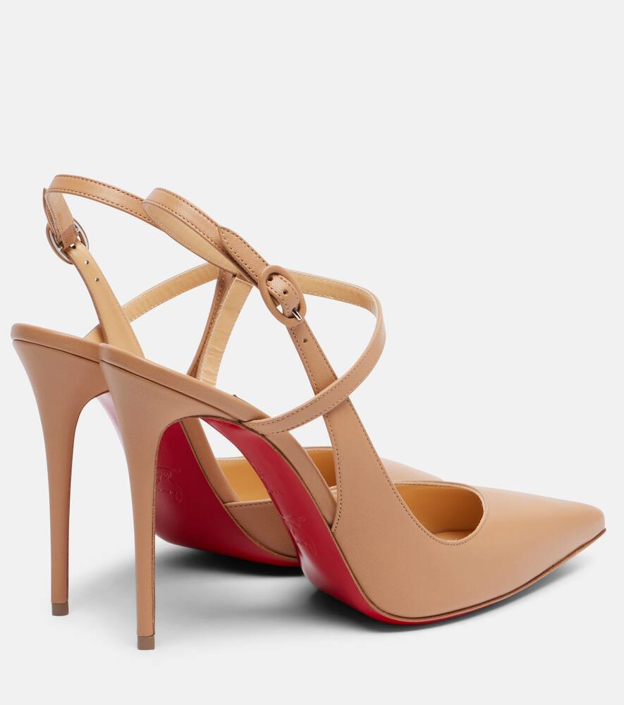Jenlove 100 кожаные туфли d'Orsay Christian Louboutin, Blush — фото 2