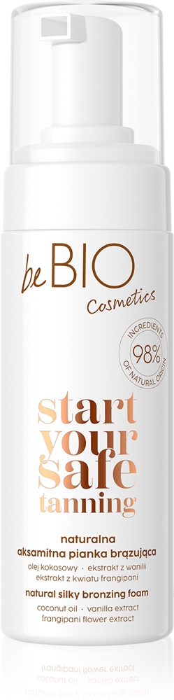 

Безопасная пена для загара с бронзатором Bebio, 150 мл