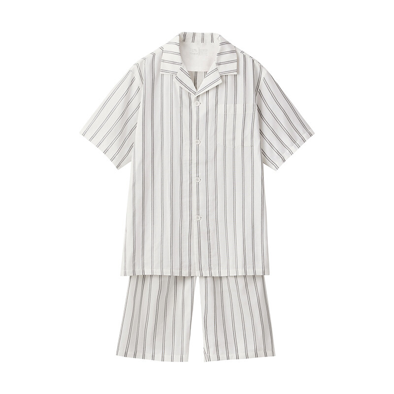 

Пижама двухслойная мужская Muji с короткими рукавами, белый