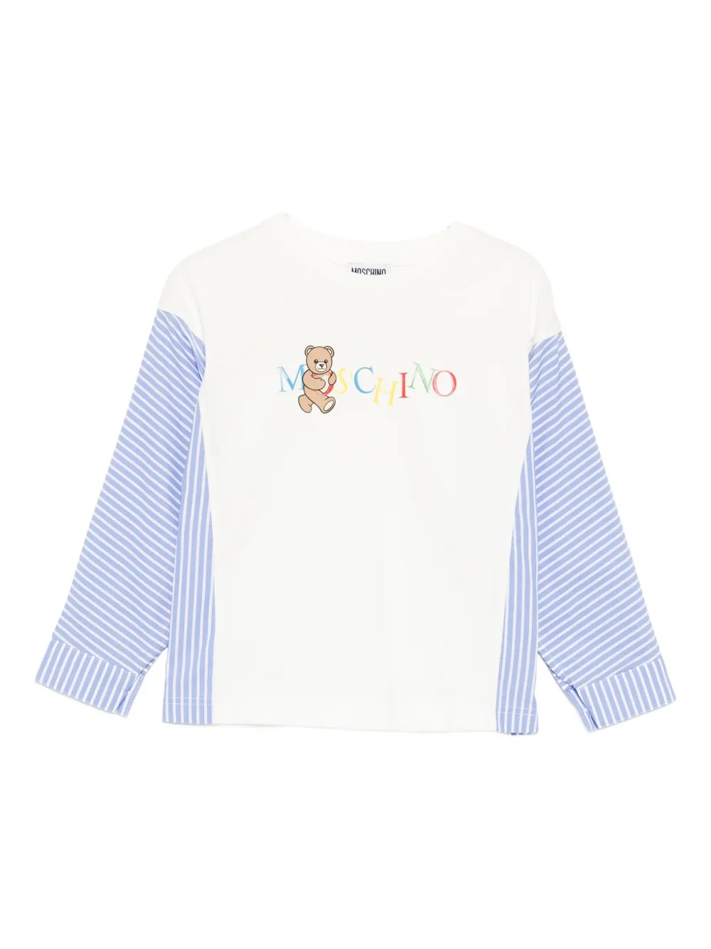 

Футболка с логотипом Moschino Kids, белый