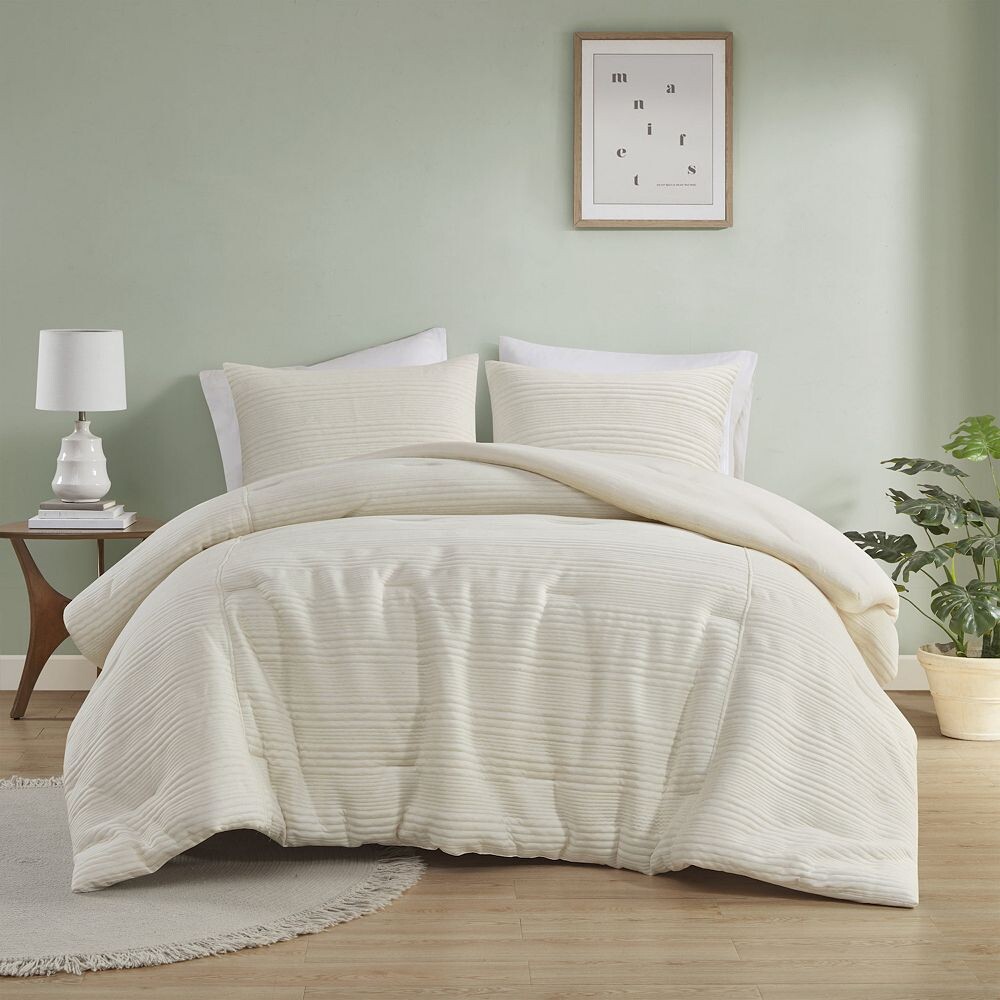 

Комплект одеял из трикотажного джерси Urban Habitat Sawyer из 3 предметов, цвет Ivory