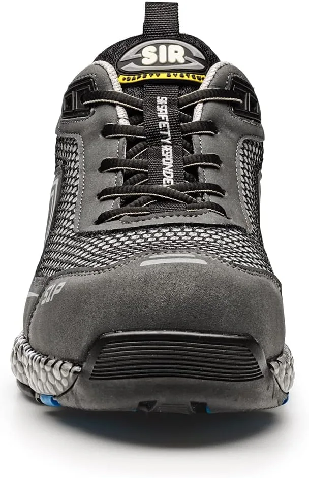 Мужские защитные рабочие ботинки Sir Safety Work Shoes с алюминиевым защитным носком, обеспечивающие защиту от электронных компонентов и чипов стабилизатора Sir Safety System, серый — фото 2
