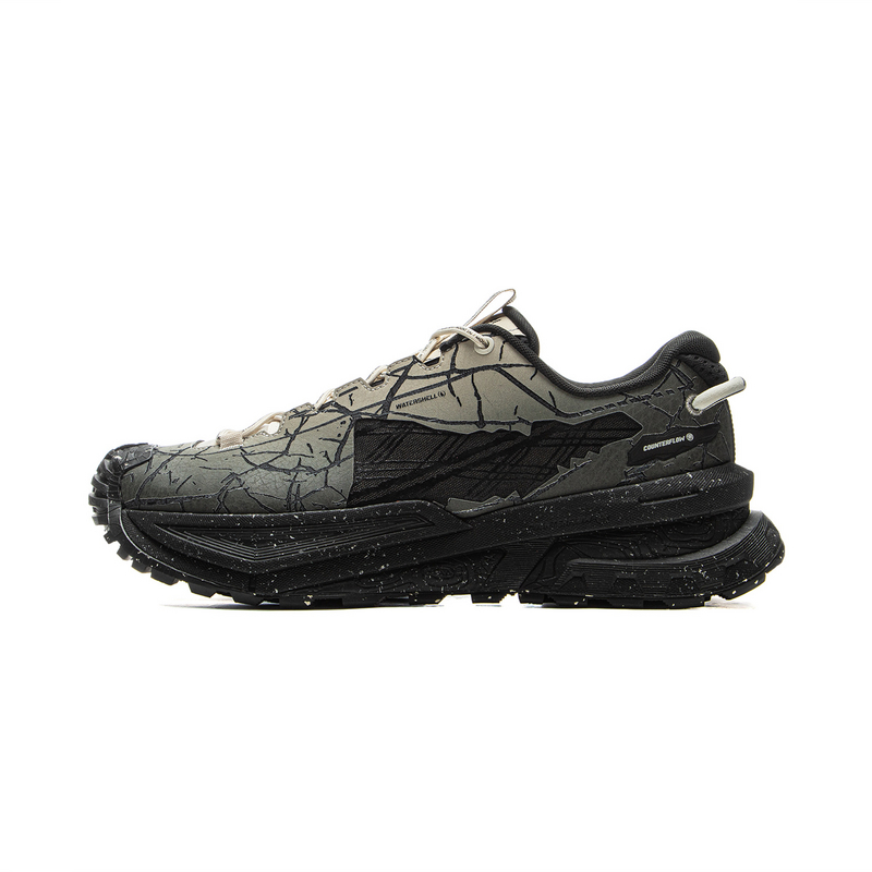 

LINING Лининг уличные противоскользящие устойчивые к истиранию поддерживающие хват низкие треккинговые кроссовки унисекс серый черный, цвет Gray Black