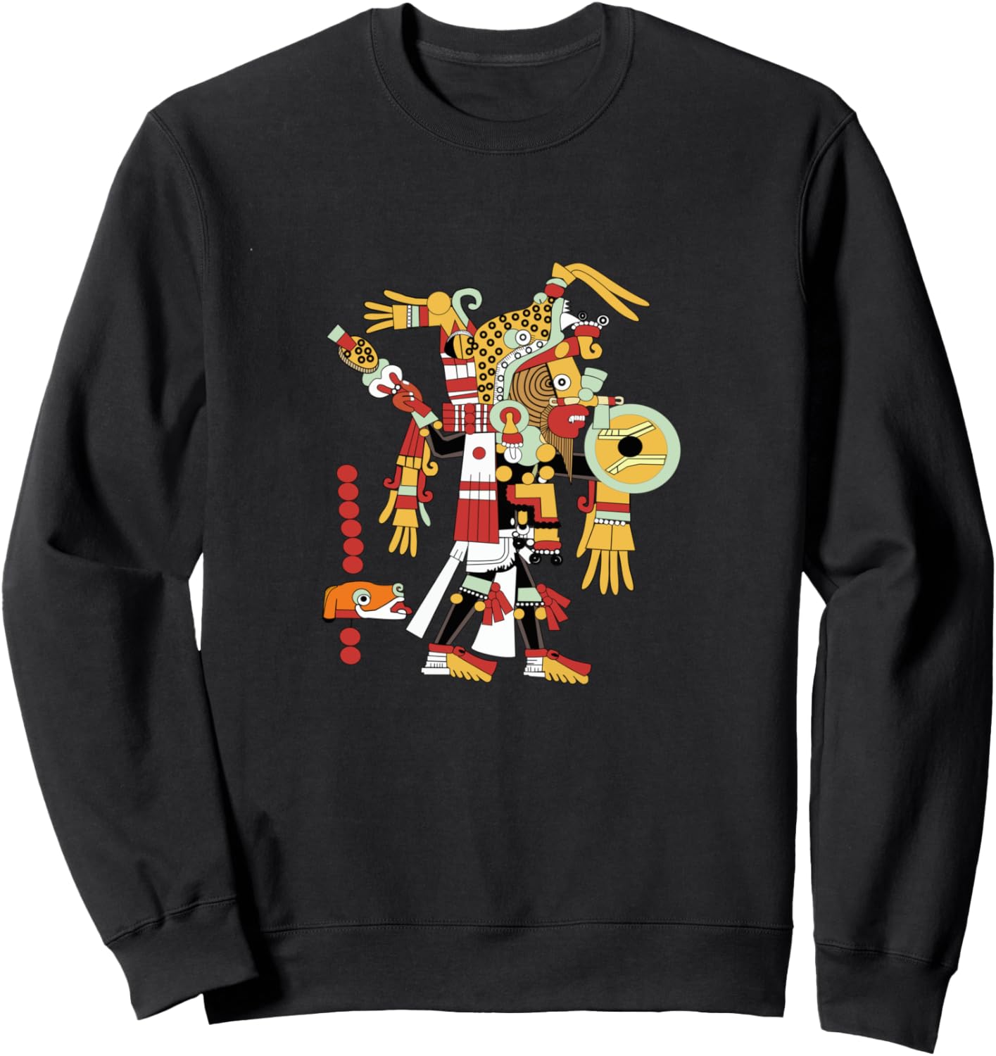 

Ацтекская, инковая, мексиканская скульптура, майянская толстовка Aztec Man, Traditional Mexican Art, Maya Mayan, черный