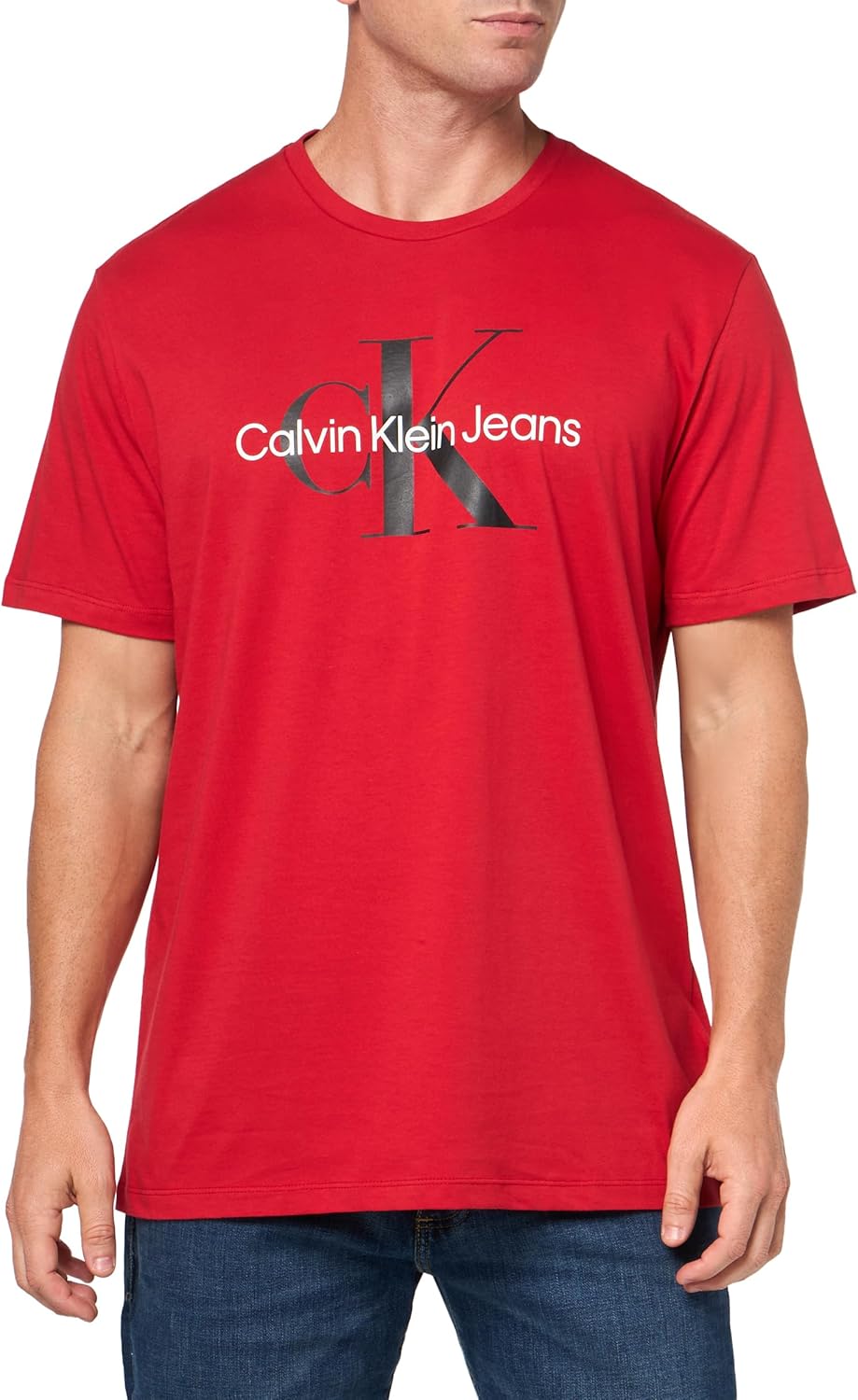 

Мужская футболка с круглым вырезом и монограммой Calvin Klein, Samba