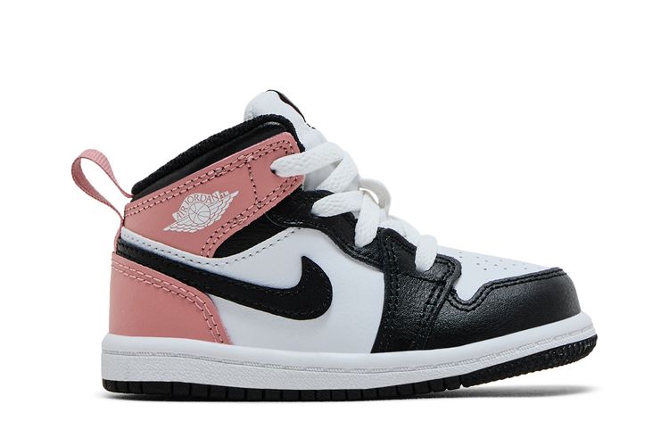 

Кроссовки Air Jordan 1 Mid TD 'Rust Pink', белый