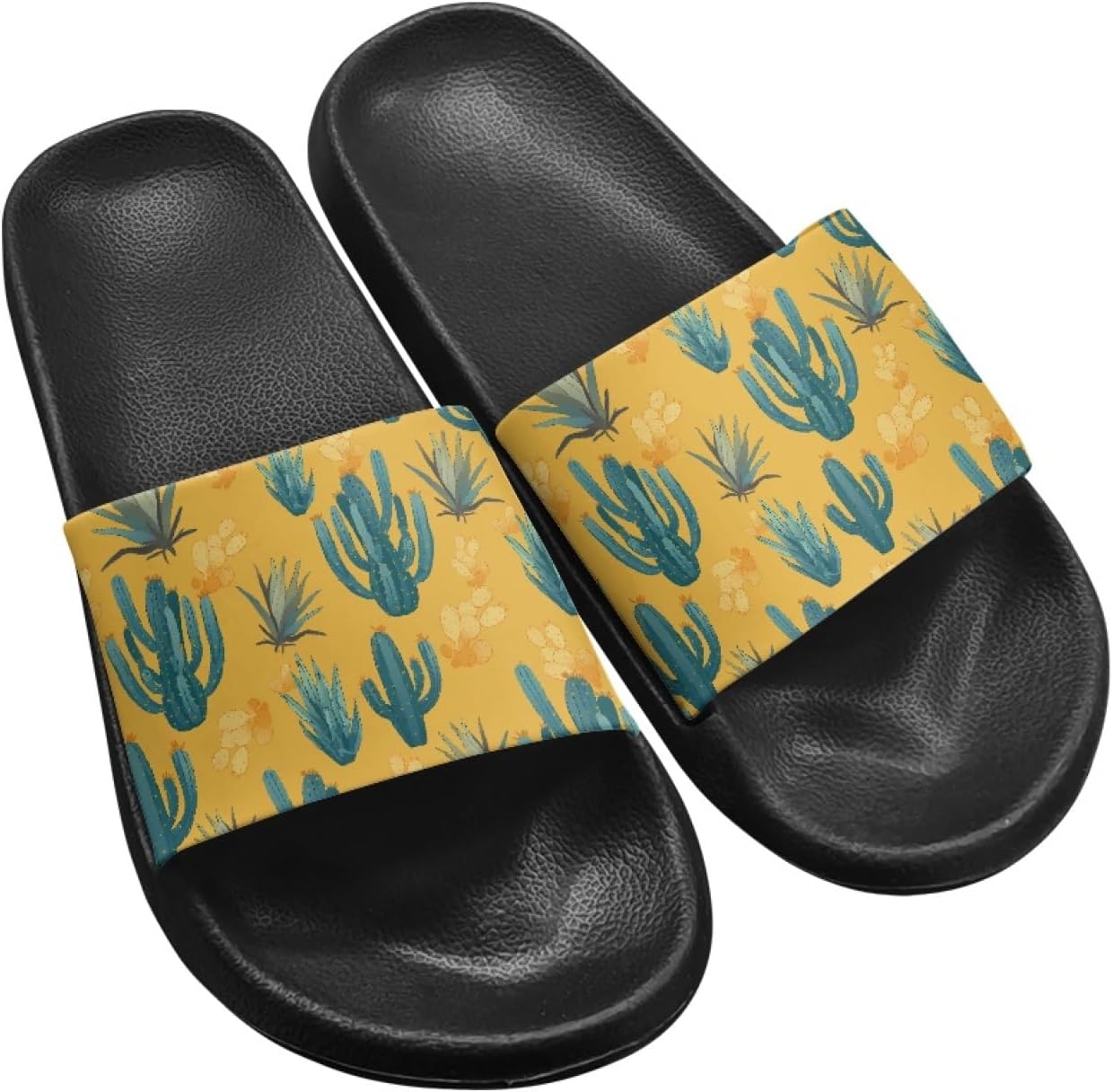 

Женские и мужские сандалии Micoklinlin, милые шлепанцы, водонепроницаемые, для душа, летние, для ванной, пляжа и бассейна, размер 5-12, Cactus Print