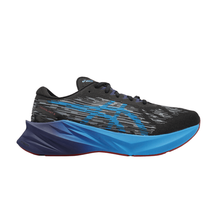 

Кроссовки ASICS Novablast 3 2E Wide 'Black Island Blue', черный