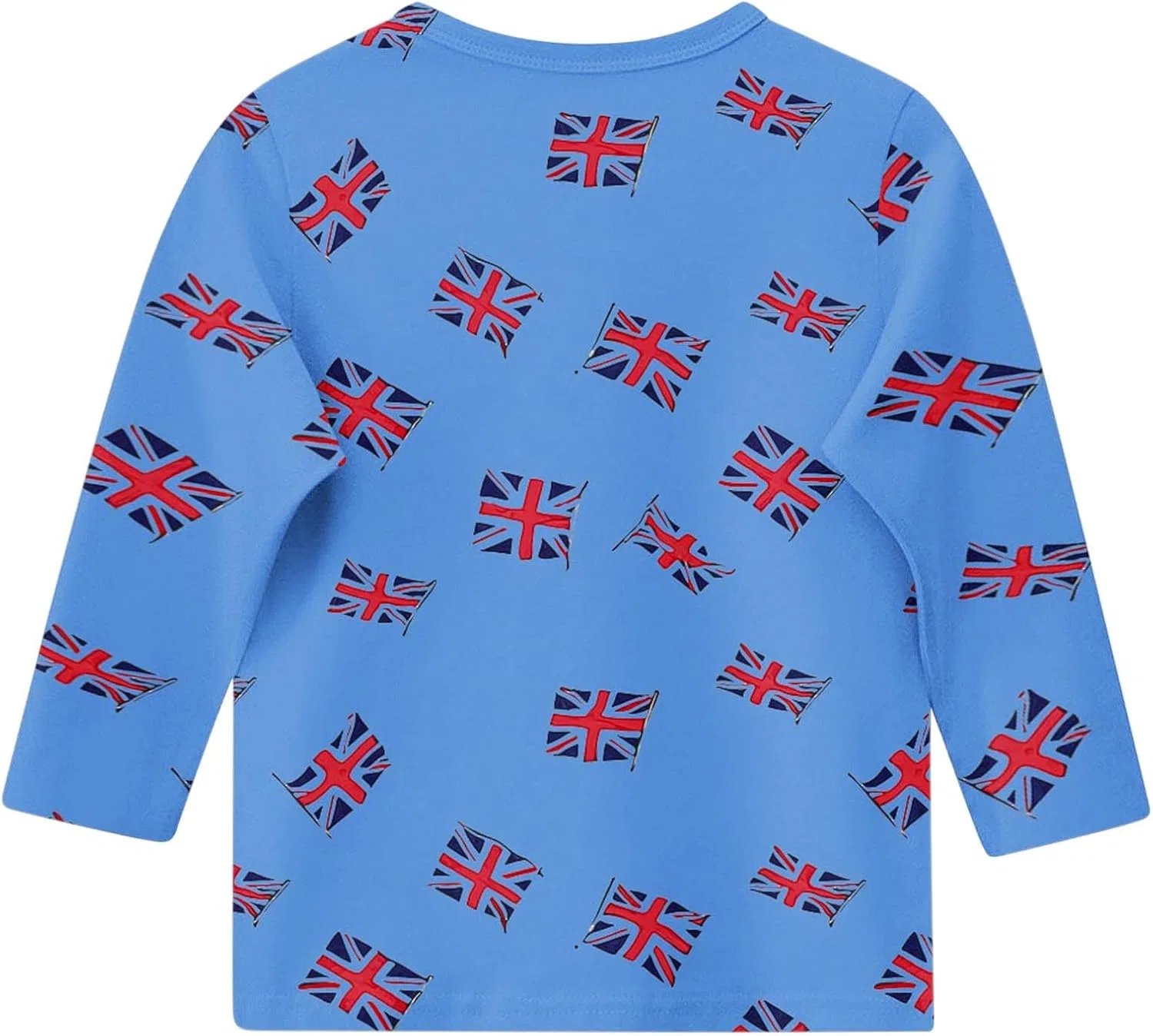 Футболка с принтом Union Jack, Zzalalana, синяя — фото 3
