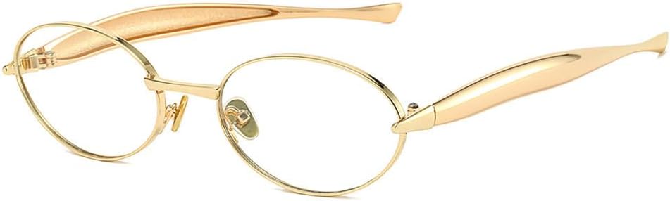 

Солнцезащитные очки UV400 с защитой от УФ-излучения, овальная маленькая оправа, металлический градиент, для женщин и мужчин, для бега и занятий спортом на открытом воздухе UYPTK, Golden White