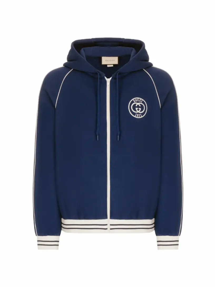 

Спортивная кофта Interlocking G Gucci, тёмно-синий