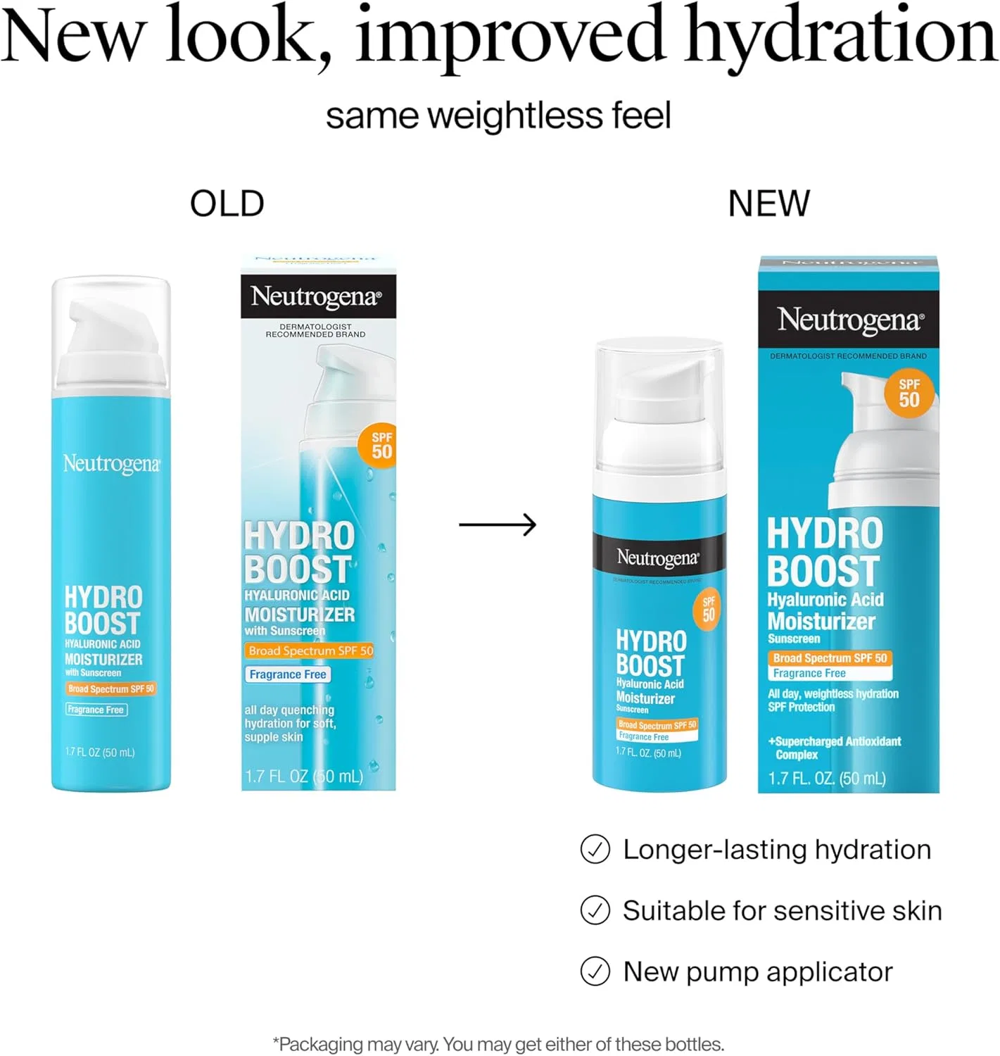 Крем для лица SPF NEUTROGENA Увлажняющий с, Hydro Boost, гиалуроновая кислота — фото 2