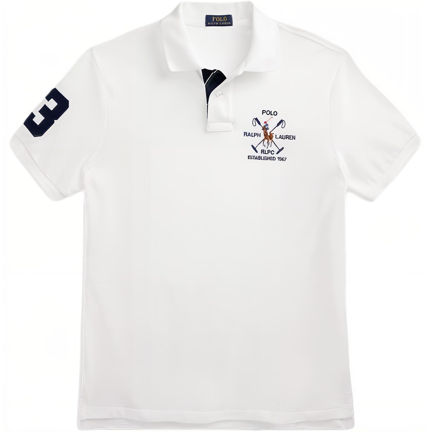 

Polo Ralph Lauren Белая поло для мужчин, Белый, Polo Ralph Lauren Белая поло для мужчин