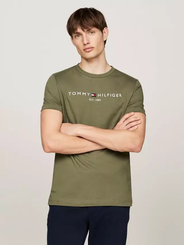 

Футболка Tommy Hilfiger Logo, цвет battle/green