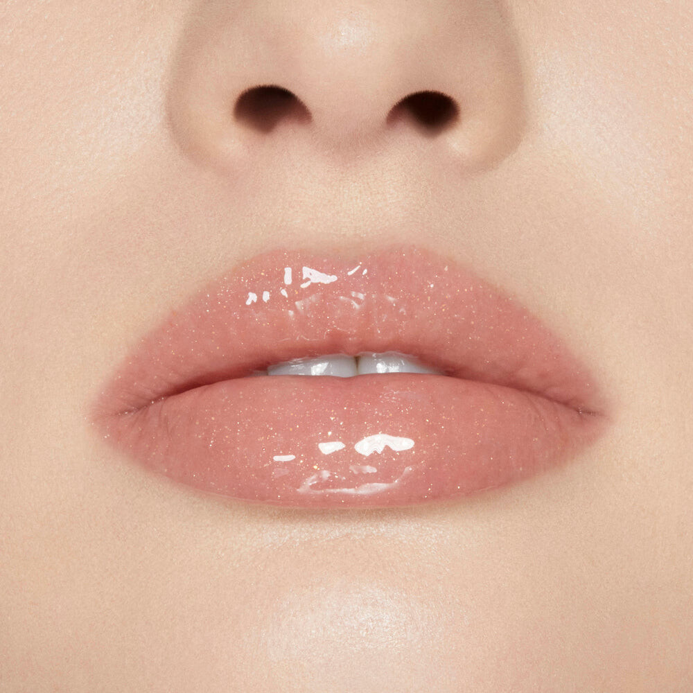 Пампер для губ Kylie Cosmetics Plumping Gloss, rose gold with golden shimmer/Curve Him — фото 3