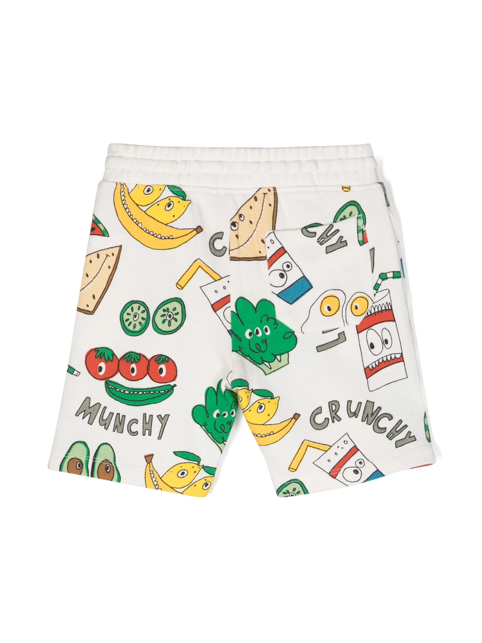 Спортивные шорты с графичным принтом Stella Mccartney Kids, белый — фото 2
