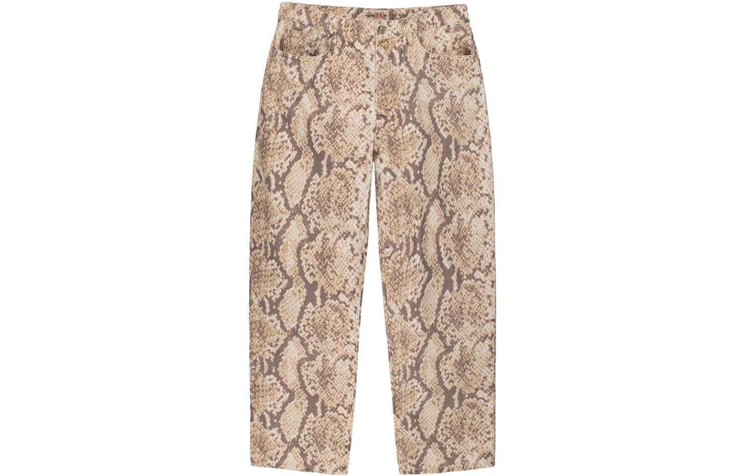 Большие старые потертые холщовые джинсы Stussy, цвет Multicolor — фото 2