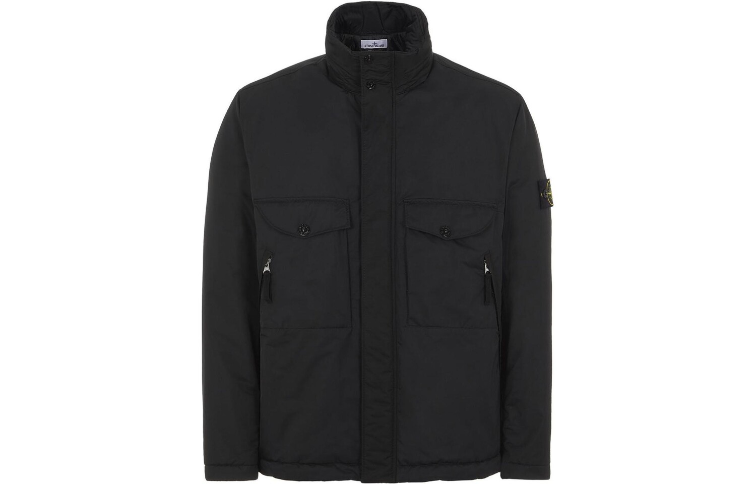 

Куртка мужская Stone Island с карманами на молнии и пуговицах, черный