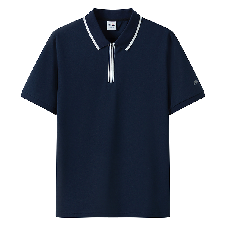 

Футболка-поло мужская с воротником-поло умеренного прямого кроя Ellesse, темно-синий