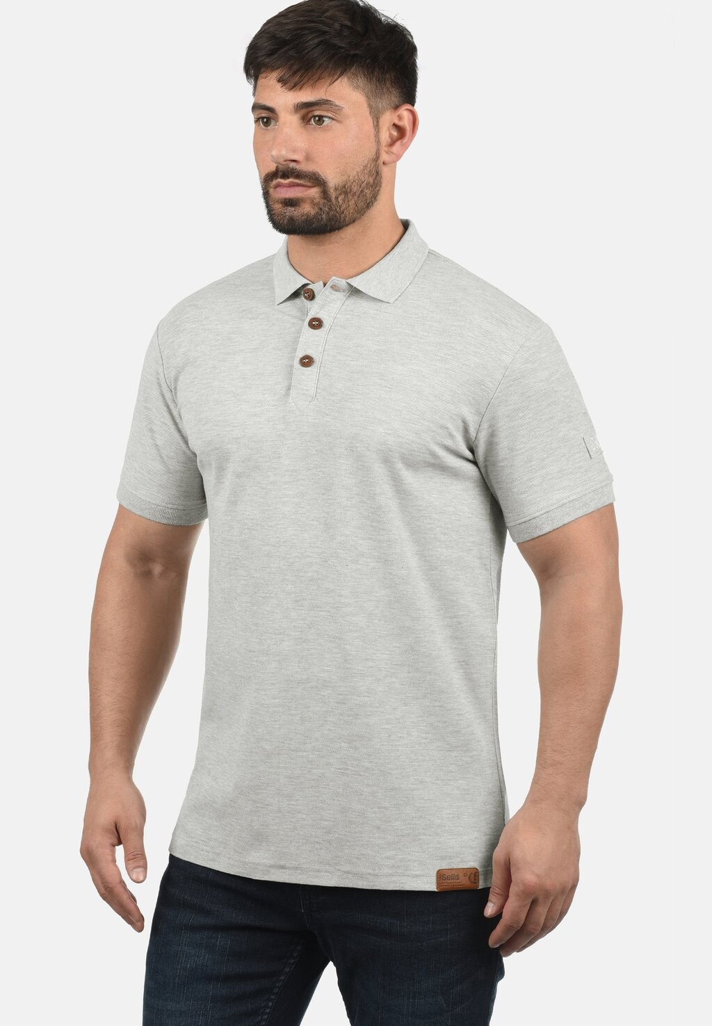 

Рубашка-поло SDTRIPPOLO Solid, цвет light grey melange